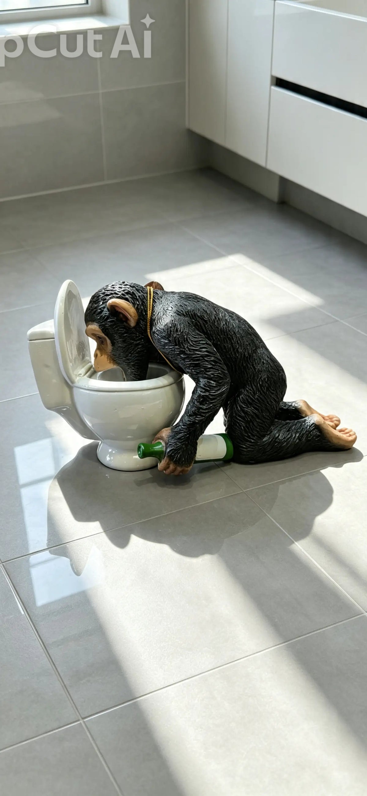 Cheeky Monkey Good Night Statue
