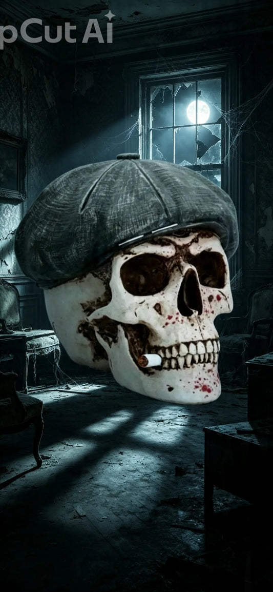 "The Boss" Skull Wish Flatcap Ornament 18.5cm