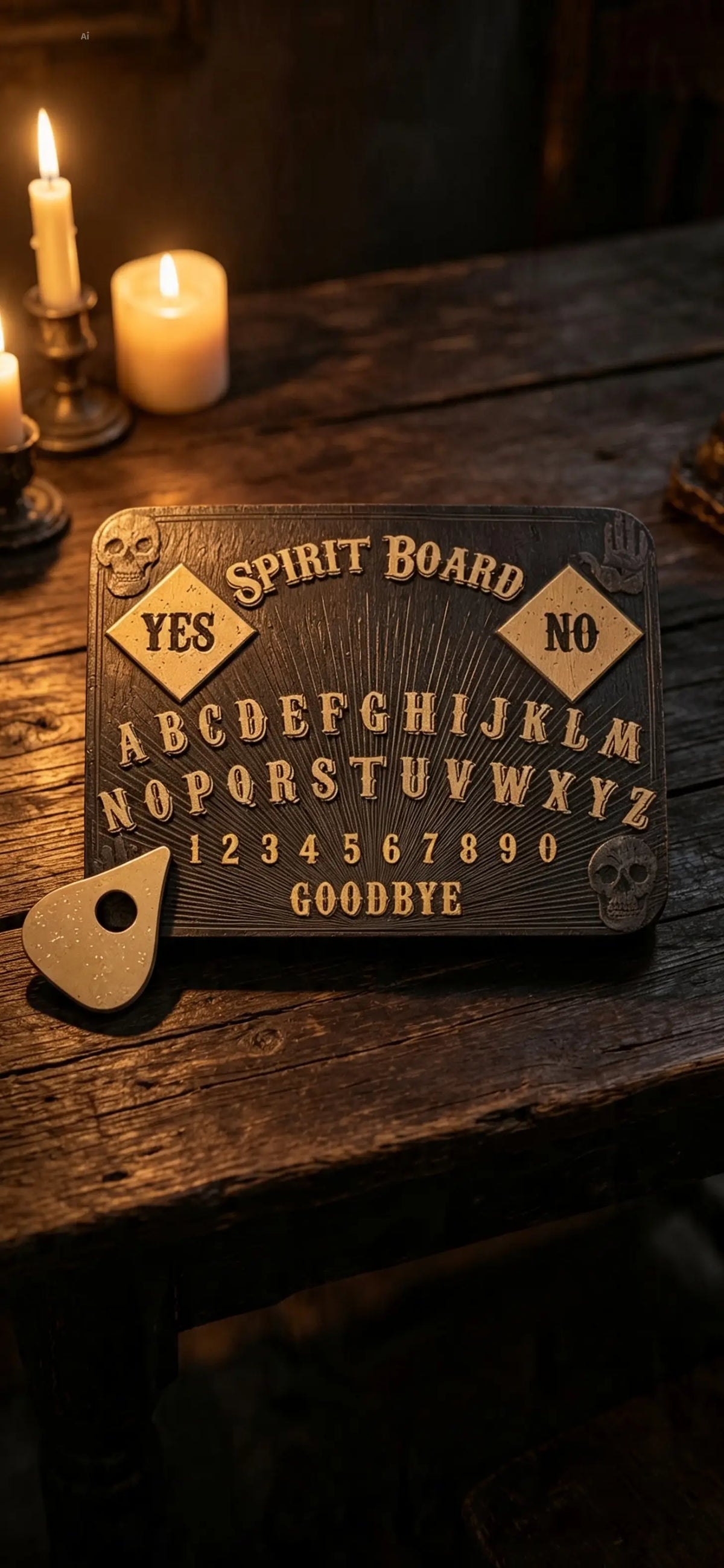 Skull Print Spirit communication Board