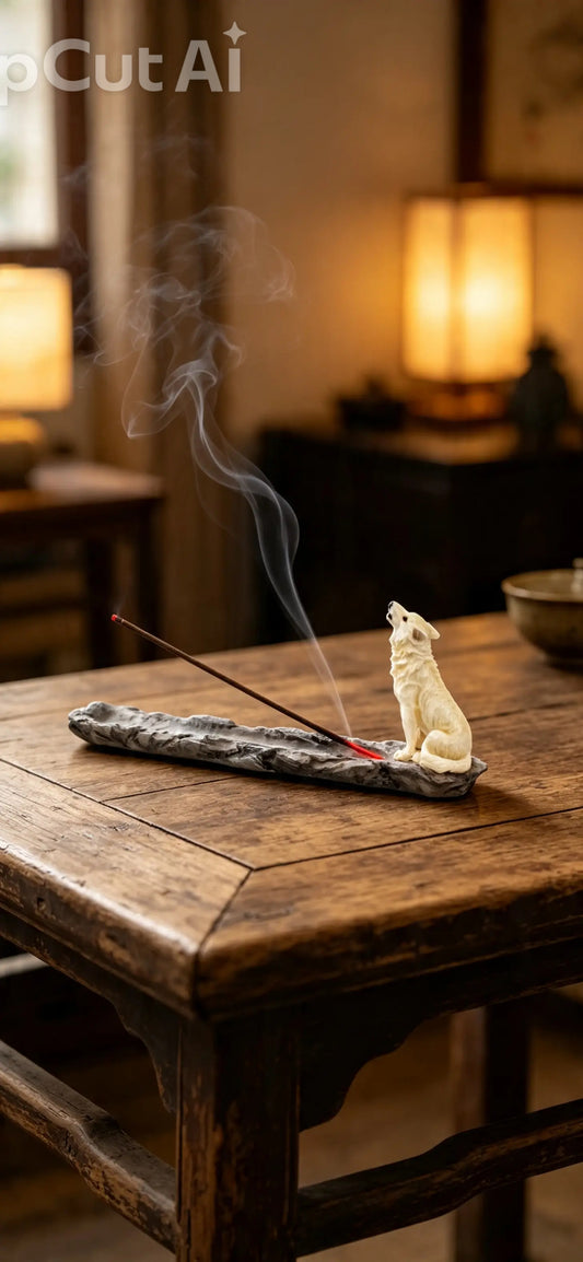 Wolf Call Incense Holder