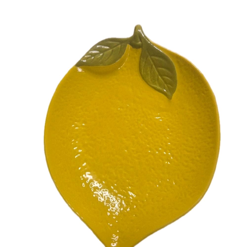 Lemon Shaped Serving Plate for Home and Party Use Dish