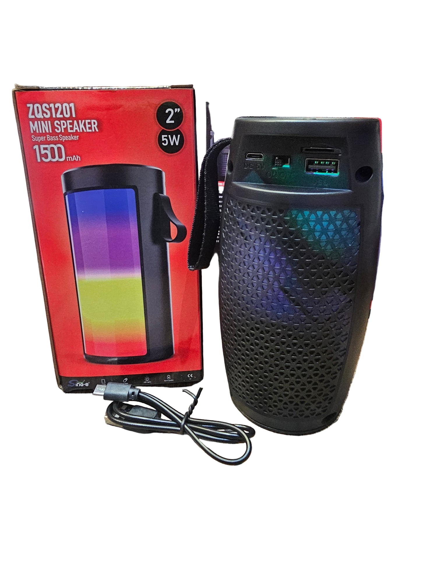 Mini Super Bass Speaker with Lights