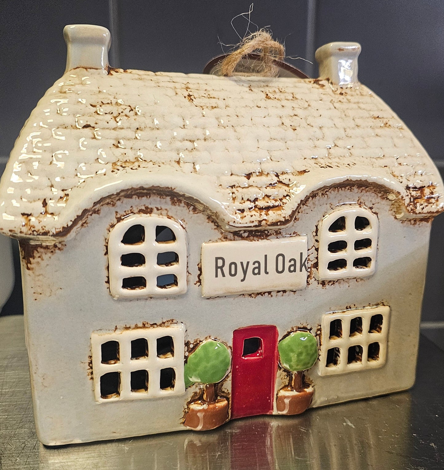 Village Pottery Royal Oak Pub Tealight Holder