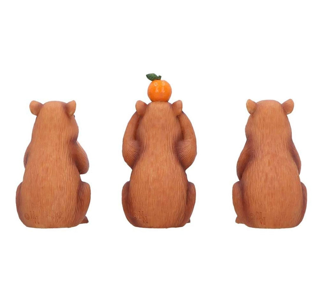 Three Wise Capybaras 10.5cm