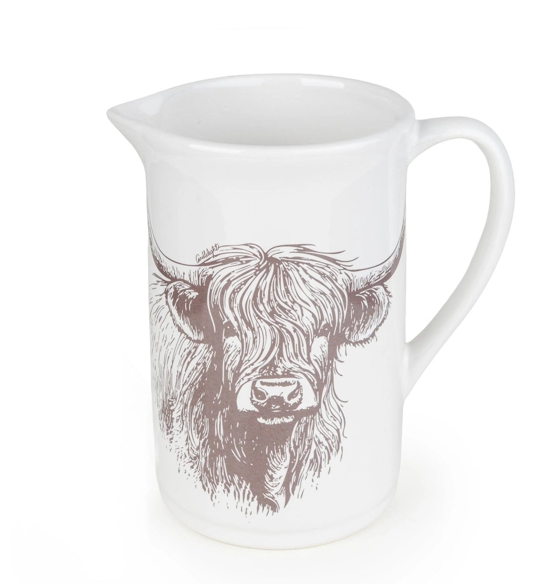 Large Highland Cow Jug