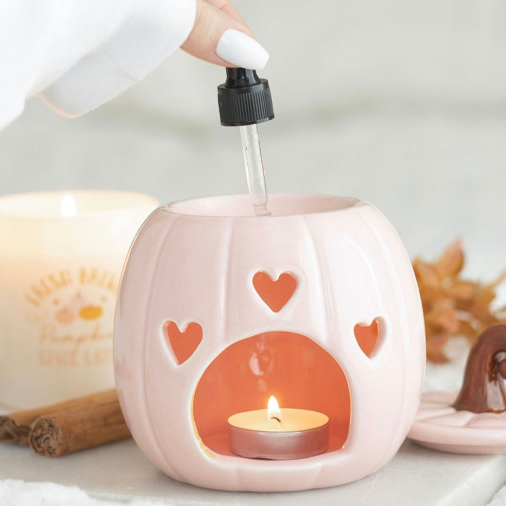 Pink Curly Pumpkin Oil Burner