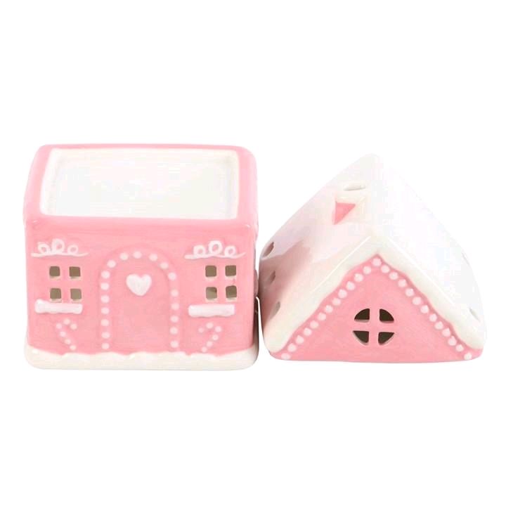 Pink Gingerbread House Tealight Oil/Wax Burner
