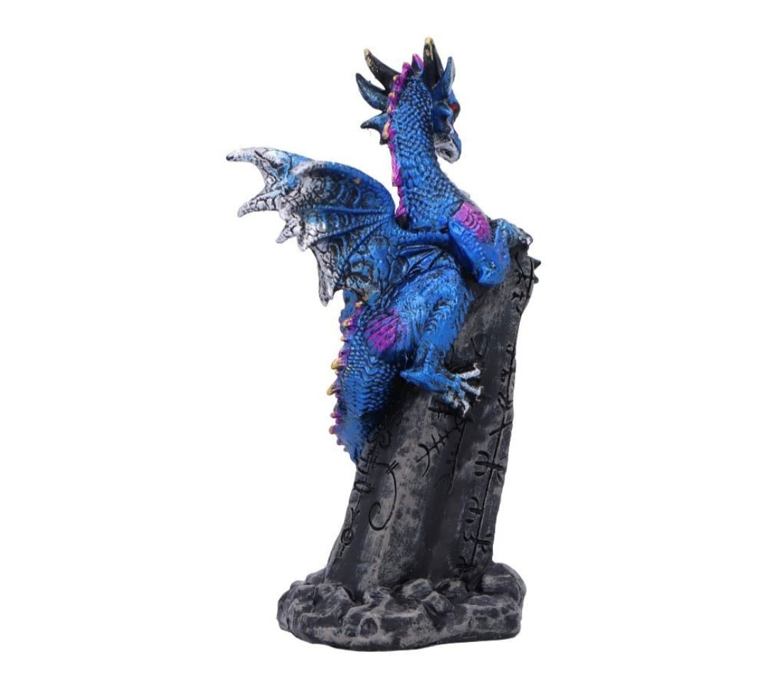 Cobalt Rune Protector 10.8cm
Cobalt Rune Protector Resin Dragon Figurine