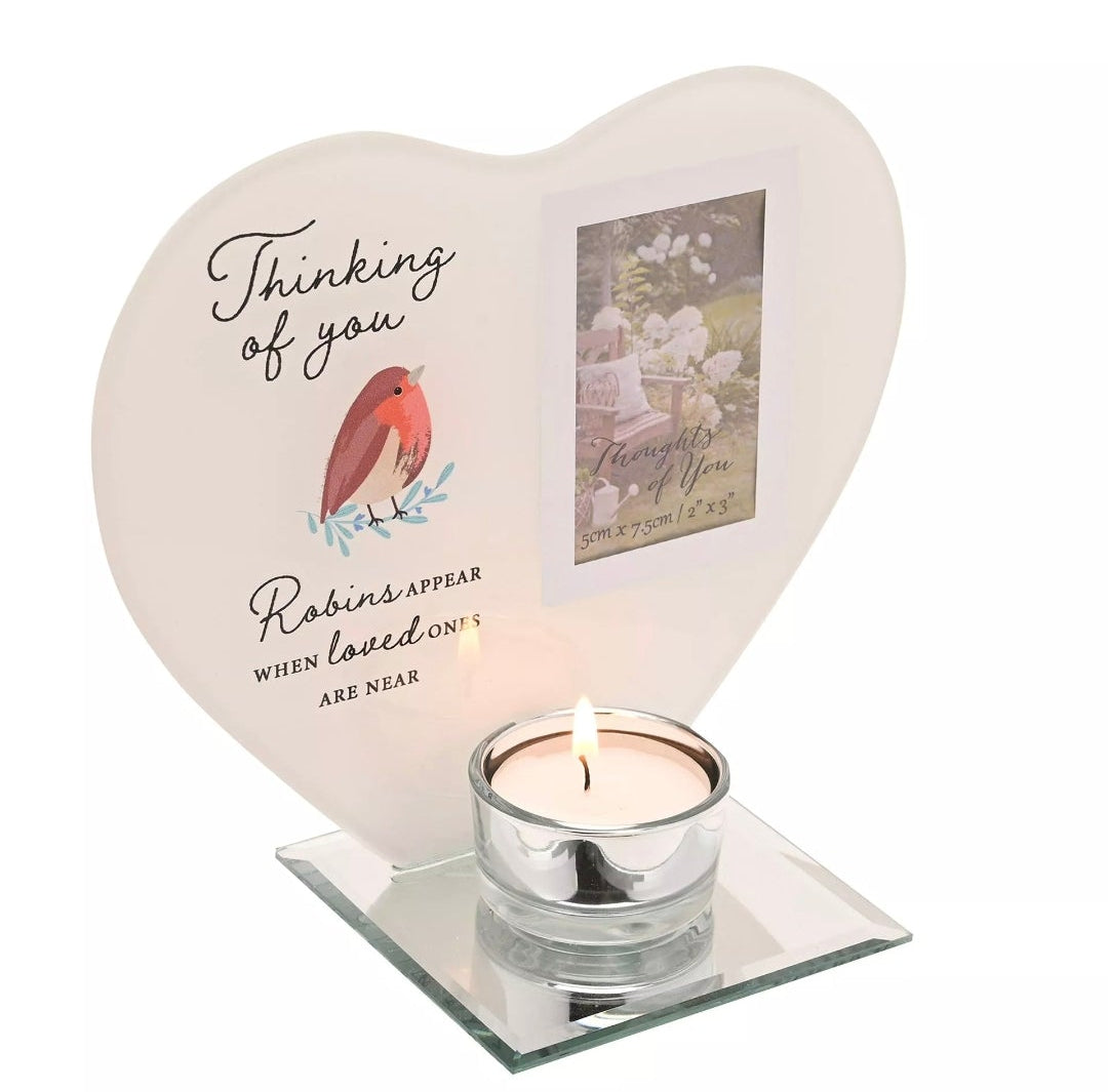 Thoughts of You Tea Light Holder with Photo - Thinking Of You