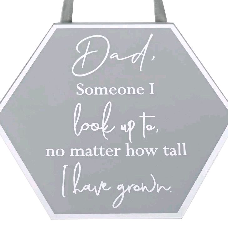 Reflections Plaque - Hangable Dad Perfect Gift for Father's Day Wall Decor Decorative Signs