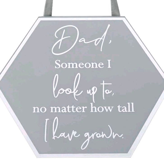 Reflections Plaque - Hangable Dad Perfect Gift for Father's Day Wall Decor Decorative Signs