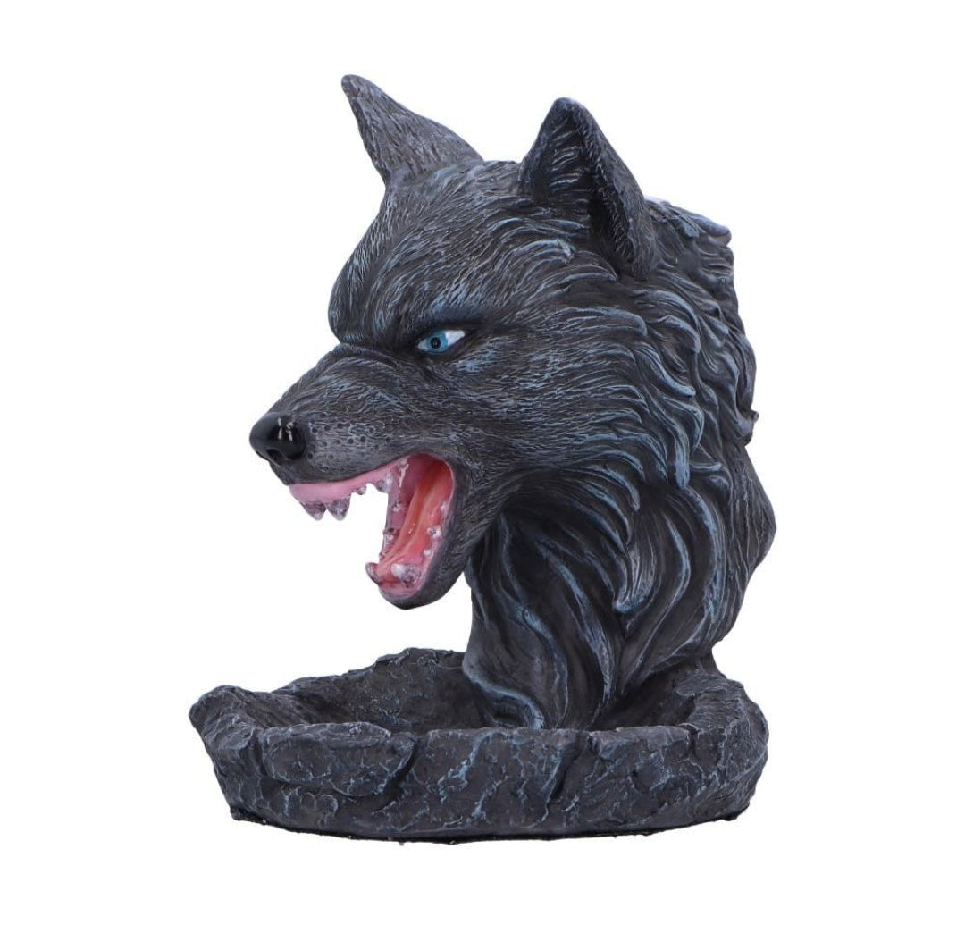 Dark Wolf Backflow Incense Burner 11.5cm