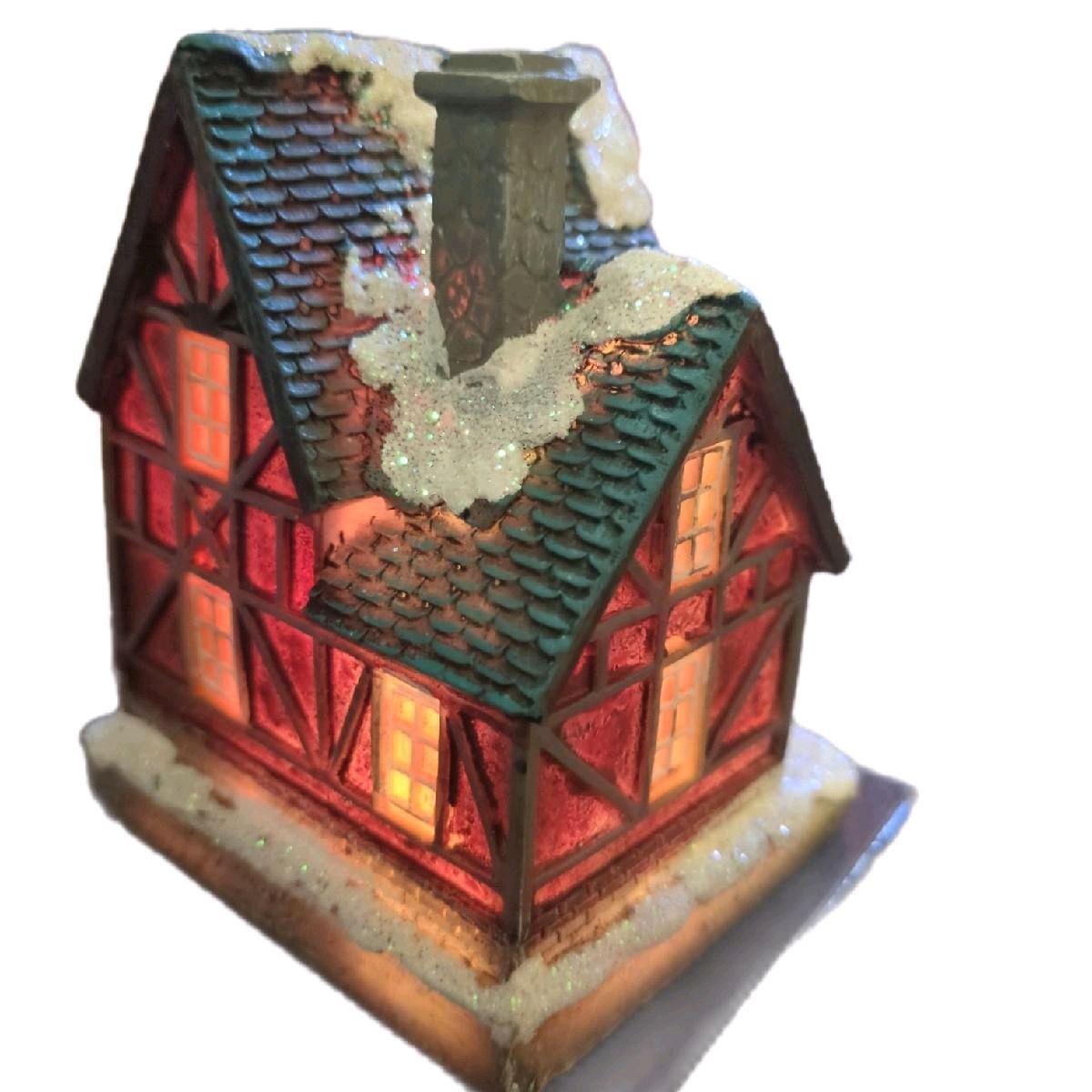 LED Colour Changing Christmas House with Multicoloured Lights