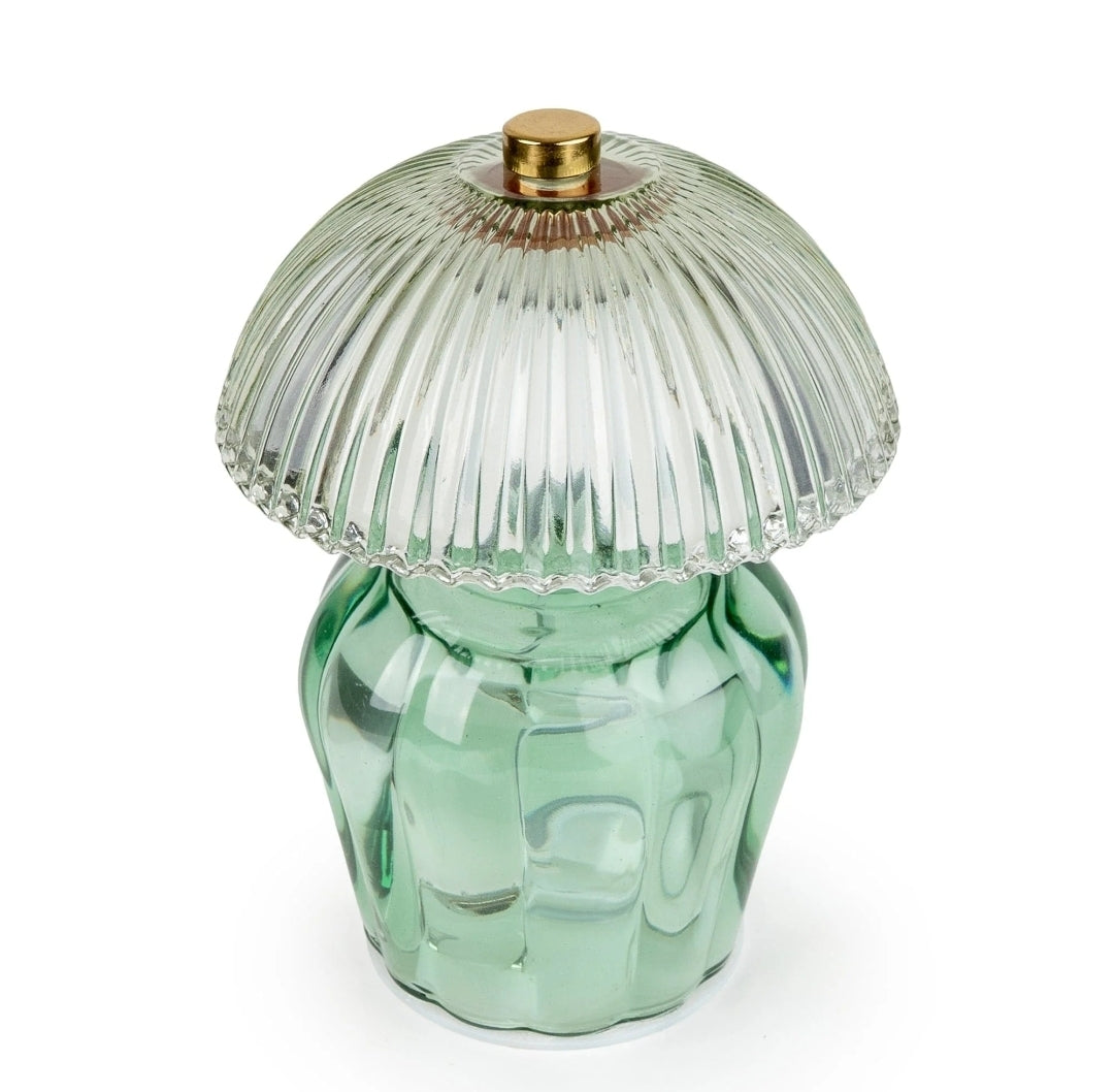 Vintage Ridged Glass LED Table Lamp
