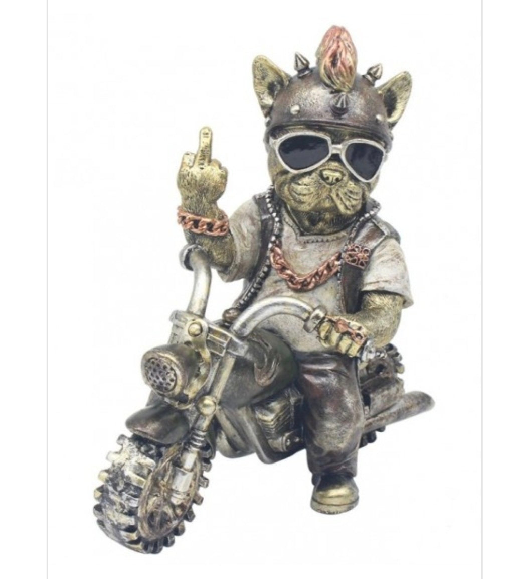 Frenchie biker