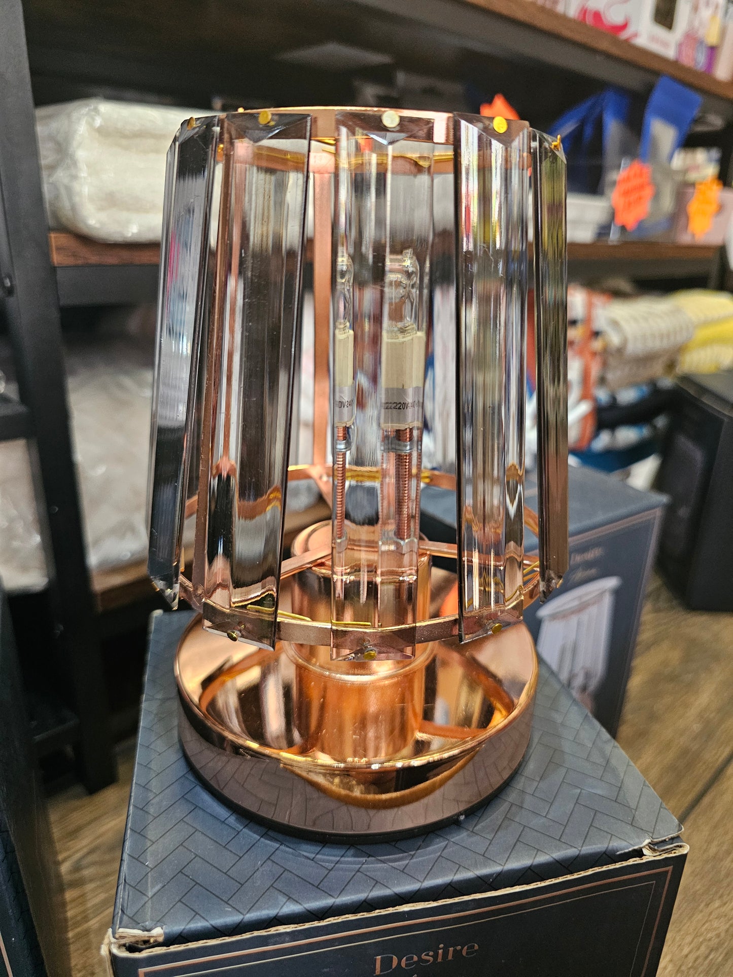 Rose Gold Glass Electric Wax Melt Warmer