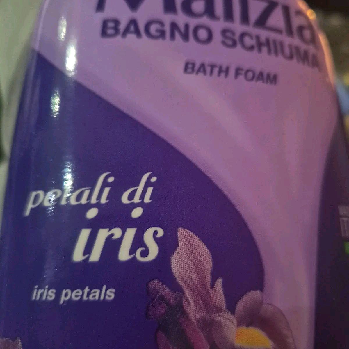 Malizia Italian Bath Foam 1Lt - iris petals fragrance
