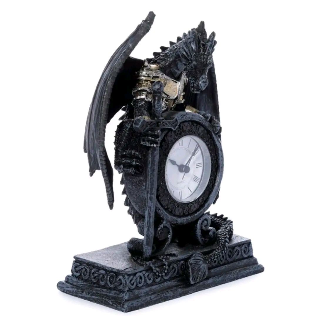 Dragon in Armour Mantle Clock