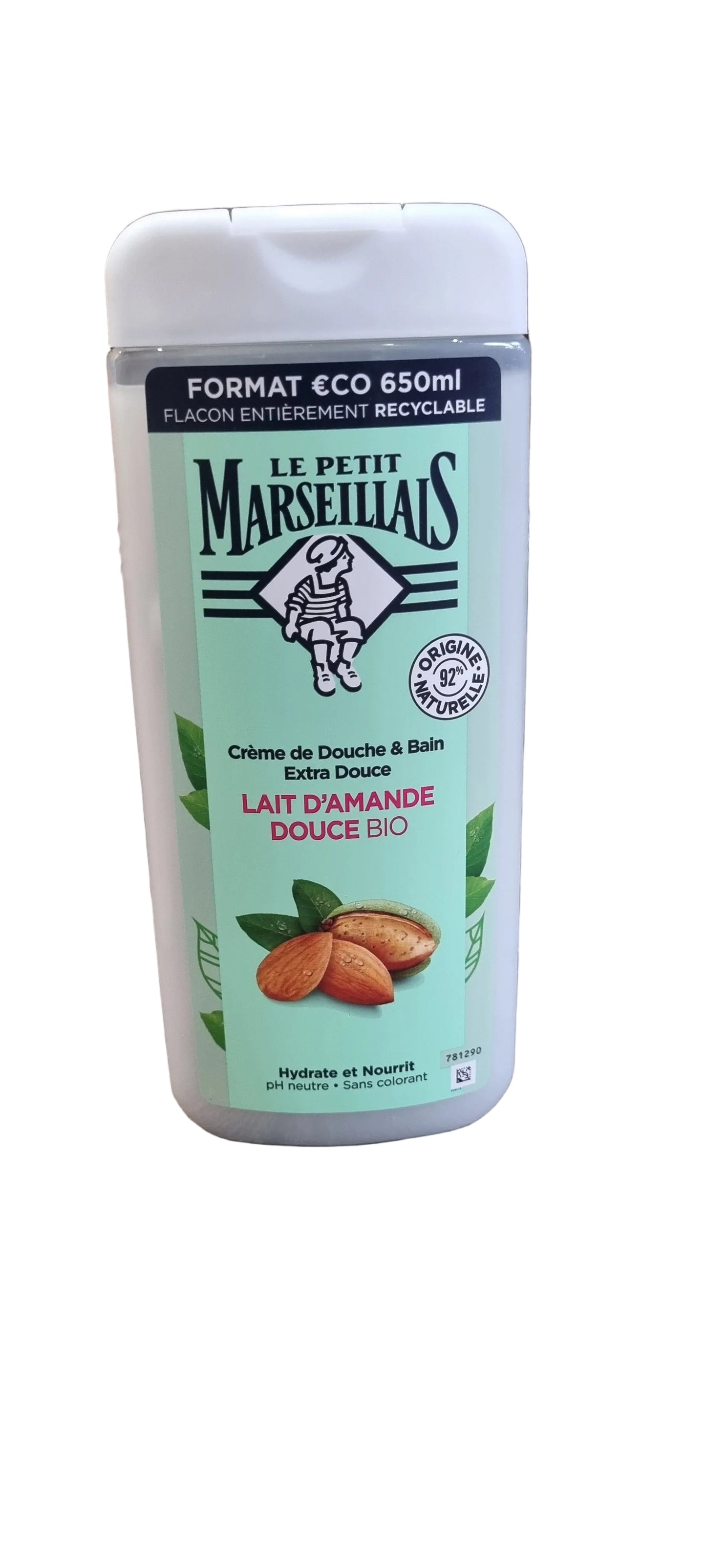 Le Petit Marseillais brand shower creams in Cherry Blossom and Sweet Almond Milk scents 650ml