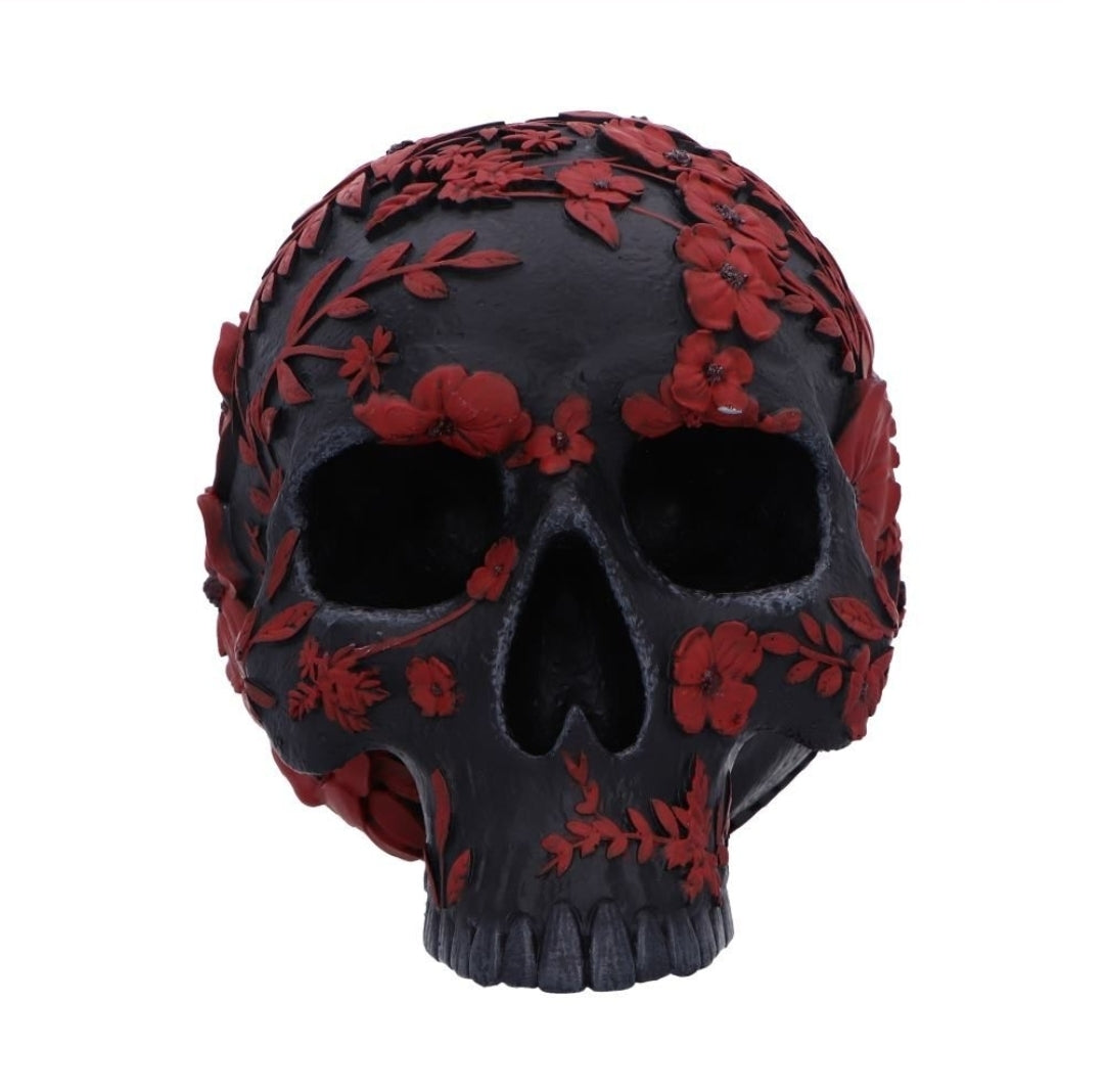 Age of Opium Poppy Skull 18.5cm