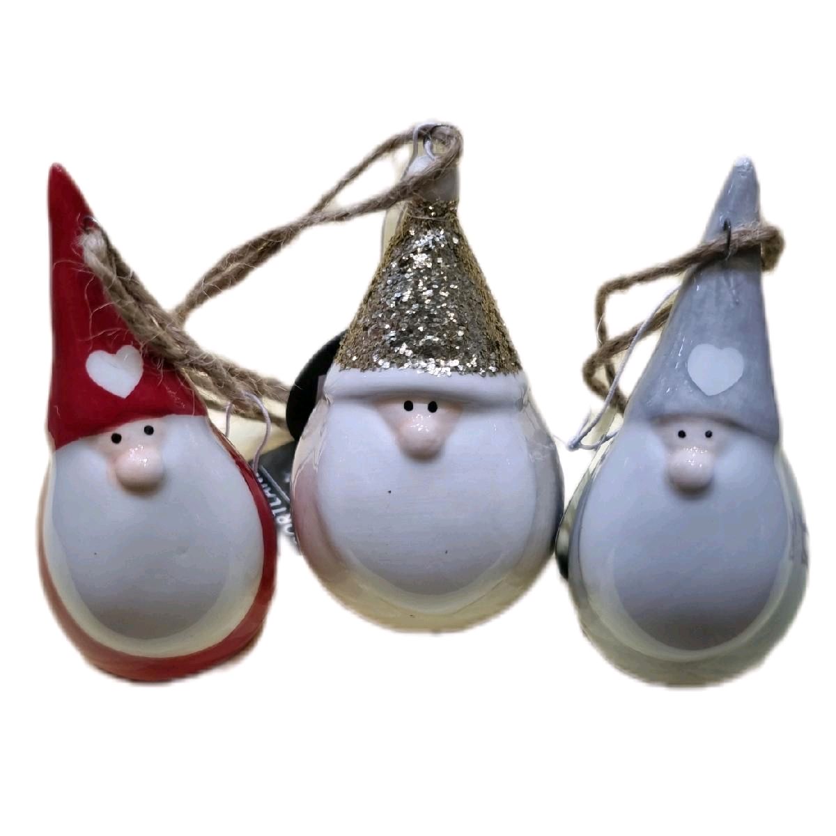 Decorative Hanging Gonk Ornament, 3 Colours, Hangable
