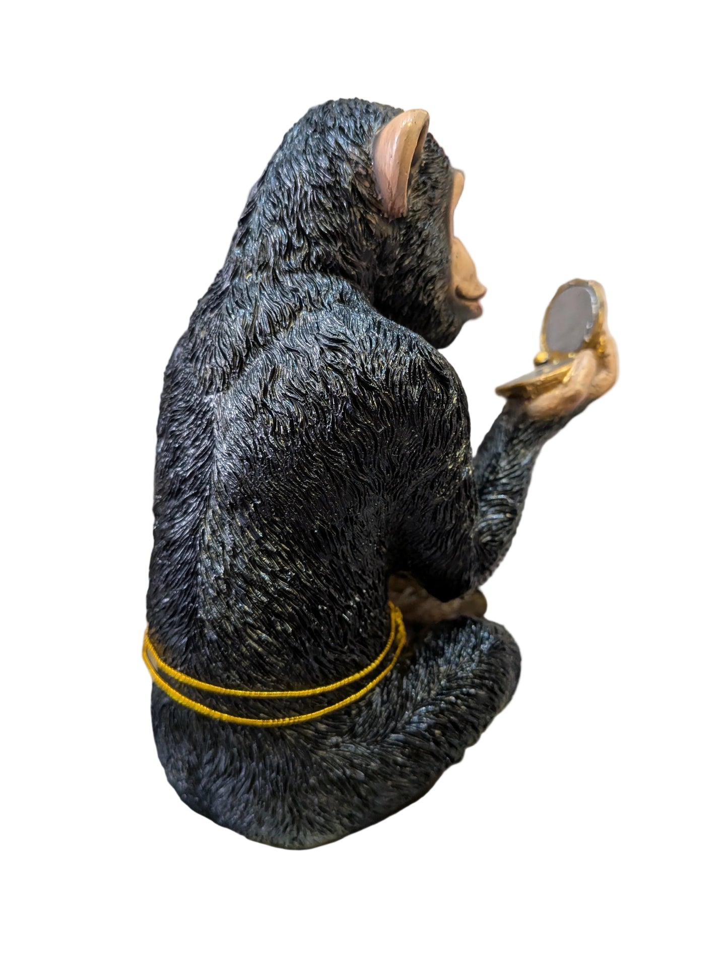 Cheeky Monkey with Lipstick and mirror Statue