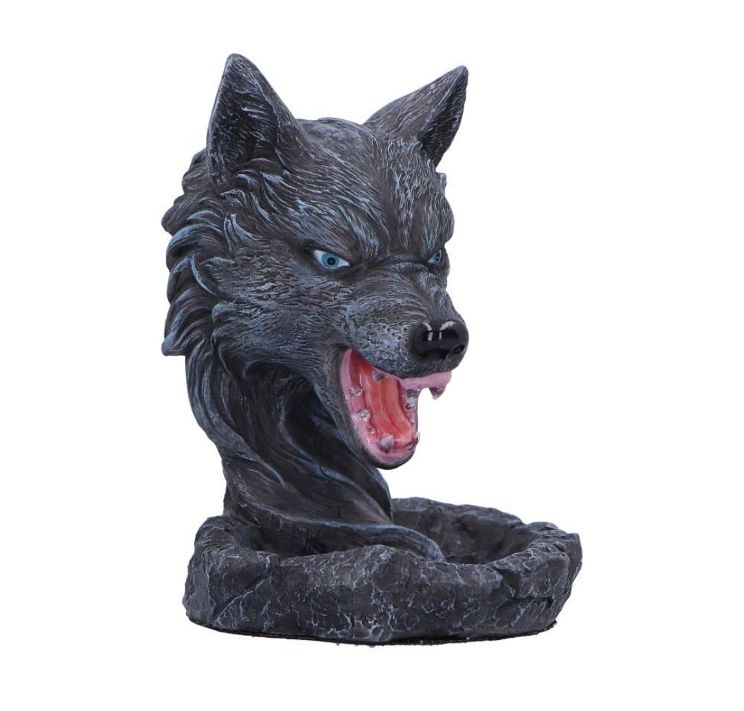 Dark Wolf Backflow Incense Burner 11.5cm