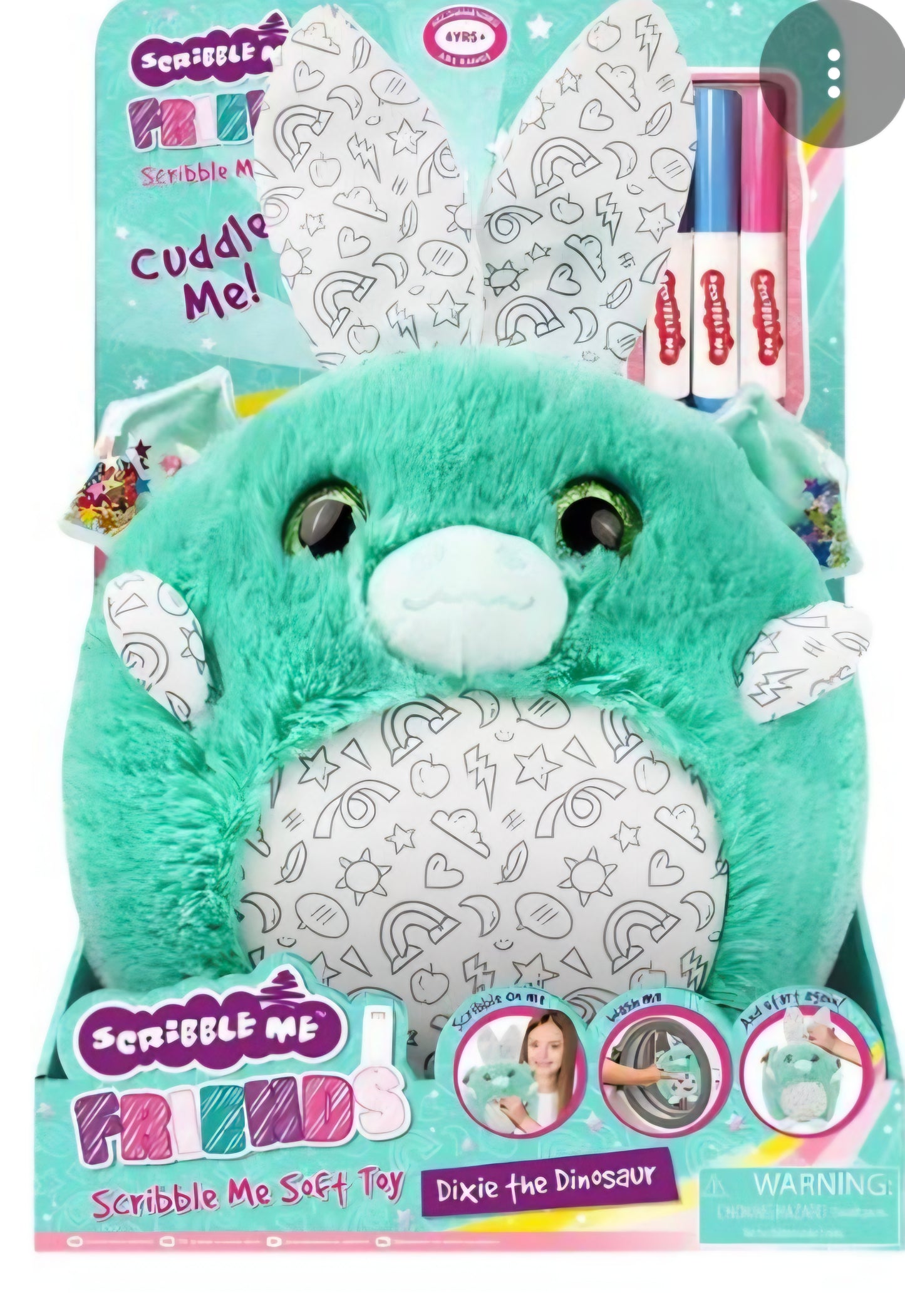 Plush soft toy Scribble me suitable for boys and girls - 3 designs