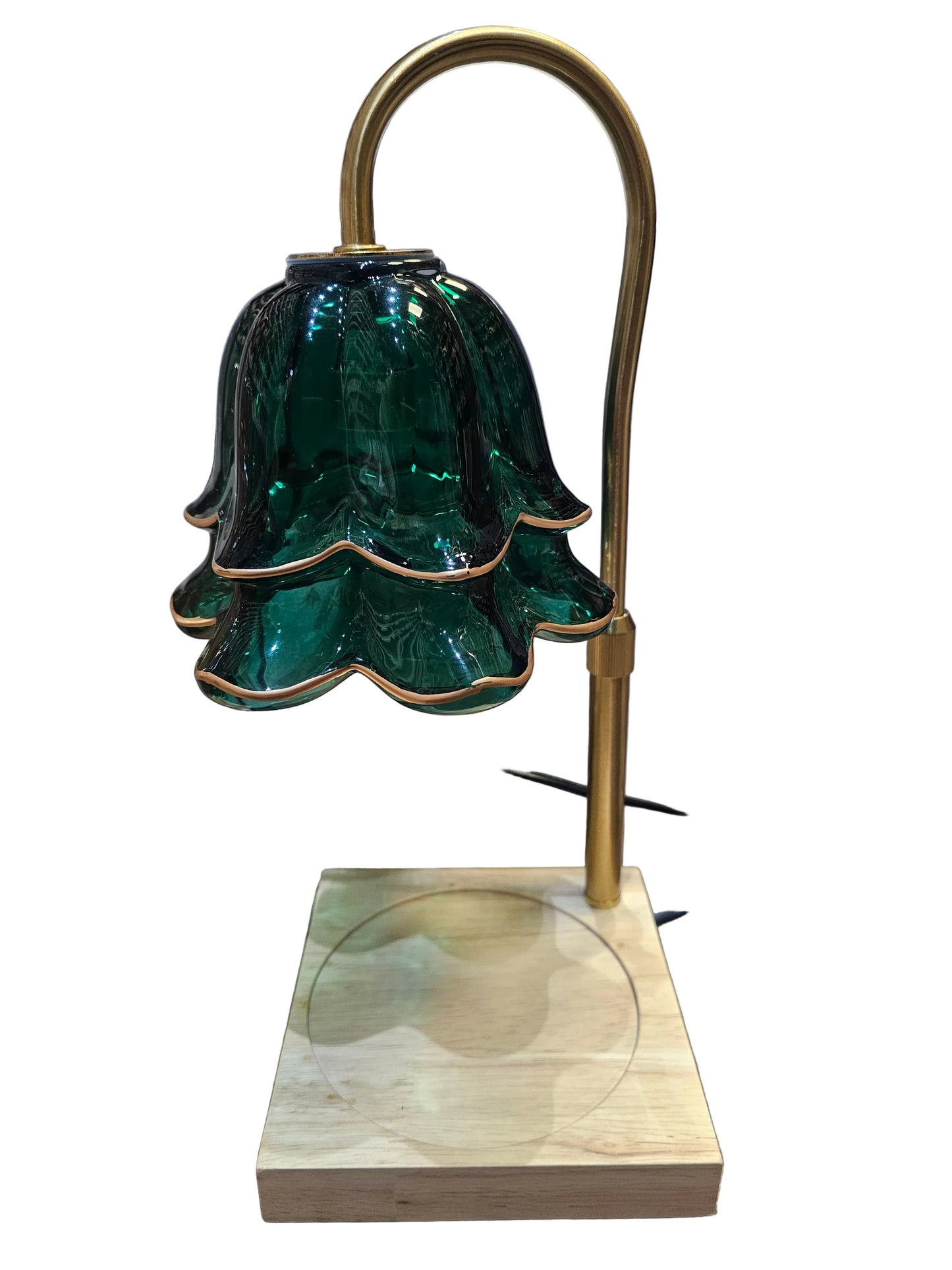 Double Shade Glass Candle warmer Lamp