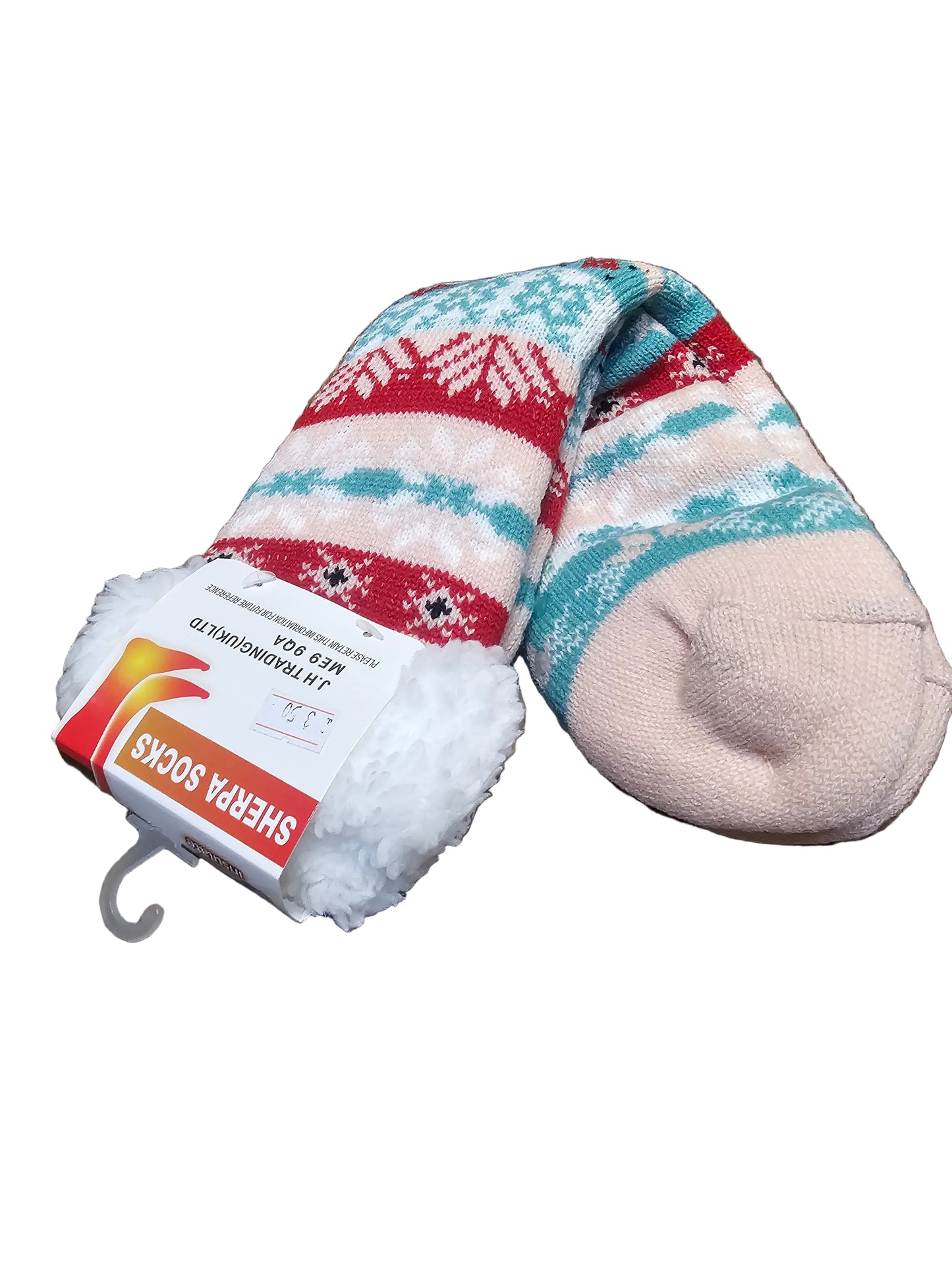 Norwich Patterened Sherpa Socks