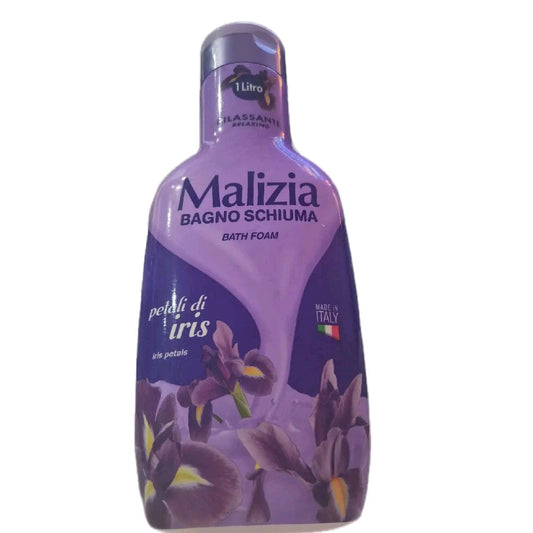 Malizia Italian Bath Foam 1Lt - iris petals fragrance