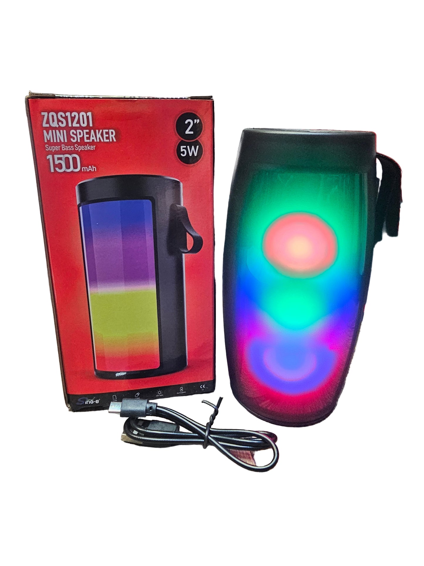 Mini Super Bass Speaker with Lights