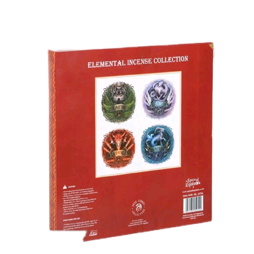 Elemental Incense Stick Collection - Includes 4 Packs of 15 Incense Sticks & An Incense Ash Catcher - Four Aromatic Scents:ender, Coconut, Mother, Egyptian Set Fragrance Scented