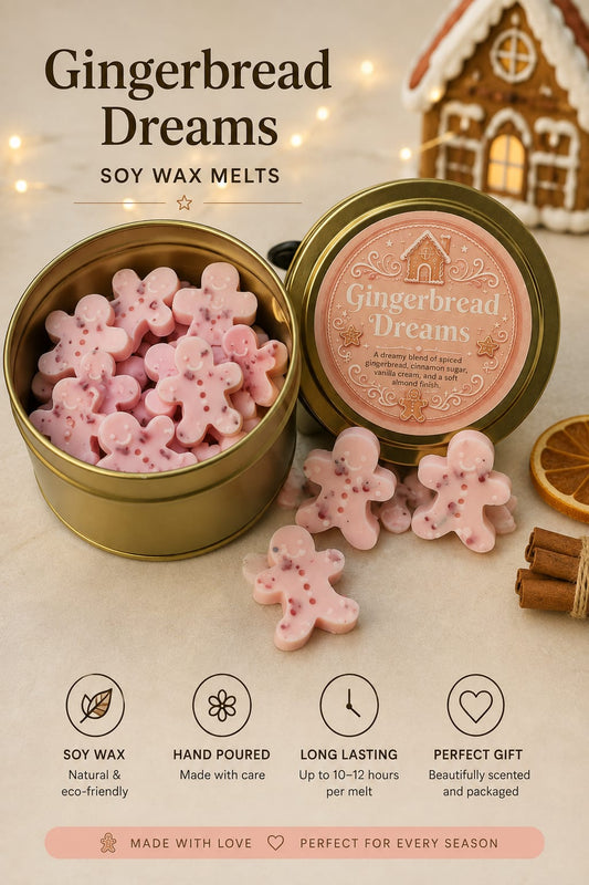Gingerbread Blends Wax Melts in storage tin