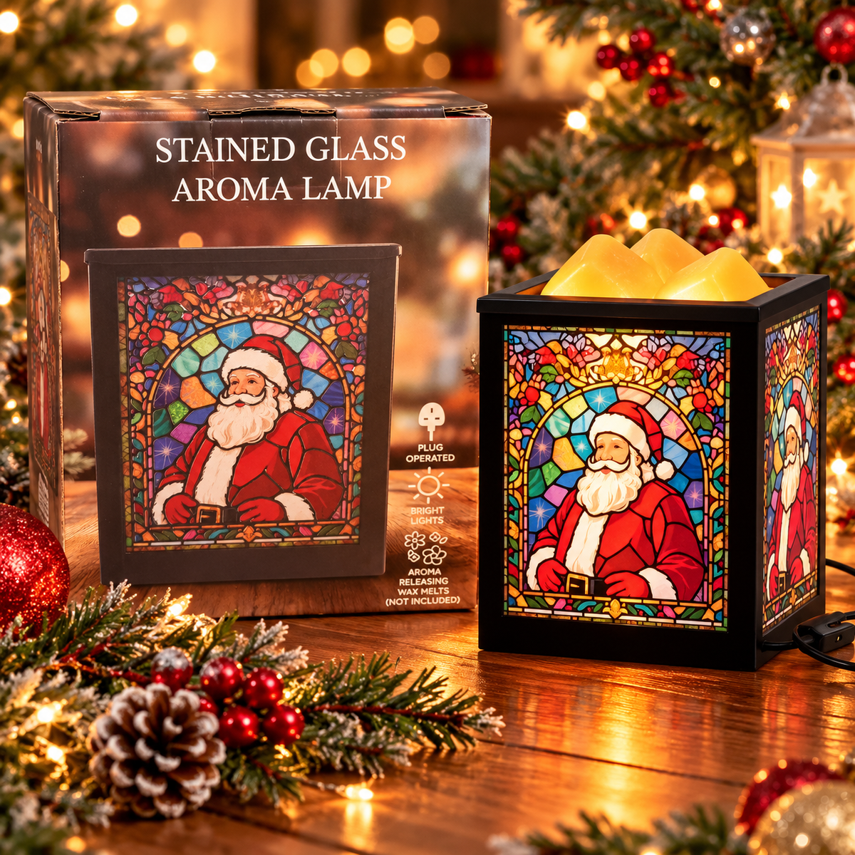 Santa Aroma Lamp, 15cm
