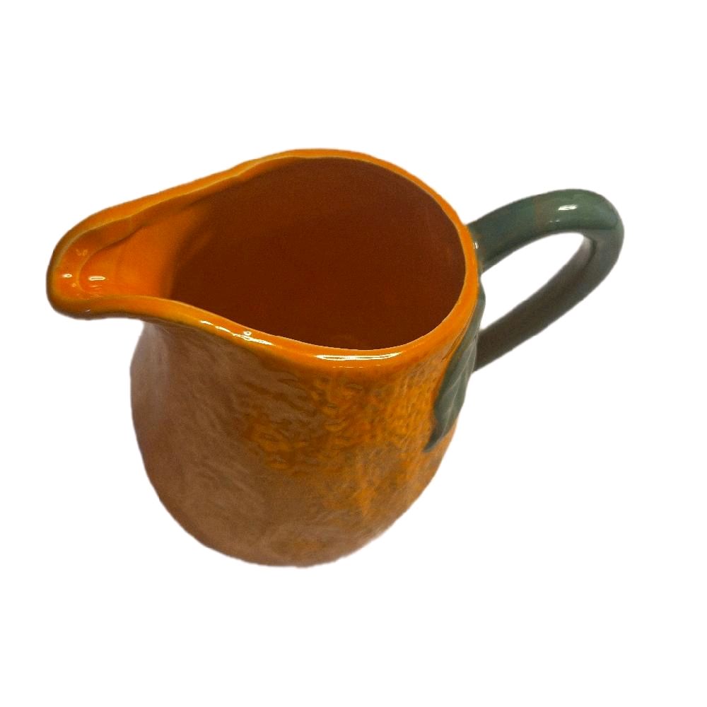 Orange Jug - 16.5cm - Perfect for Home Bar and Kitchen - Drinkware Iced Tea Serving