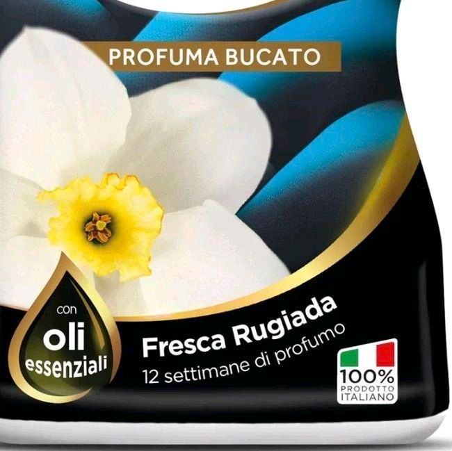 Spuma di Sciampagna Fresh Dew Laundry Perfume Booster 230ml with Essential Oils Fresca Rugiada Scented Fabric Softener
