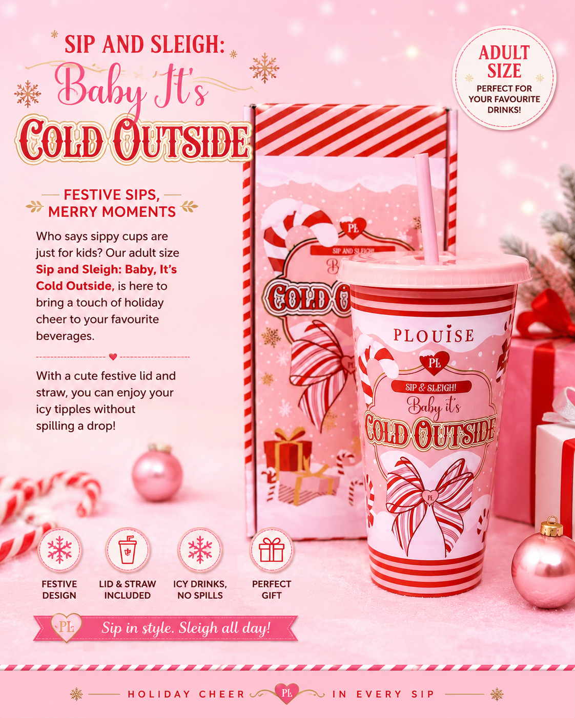 Baby it's cold outside cup