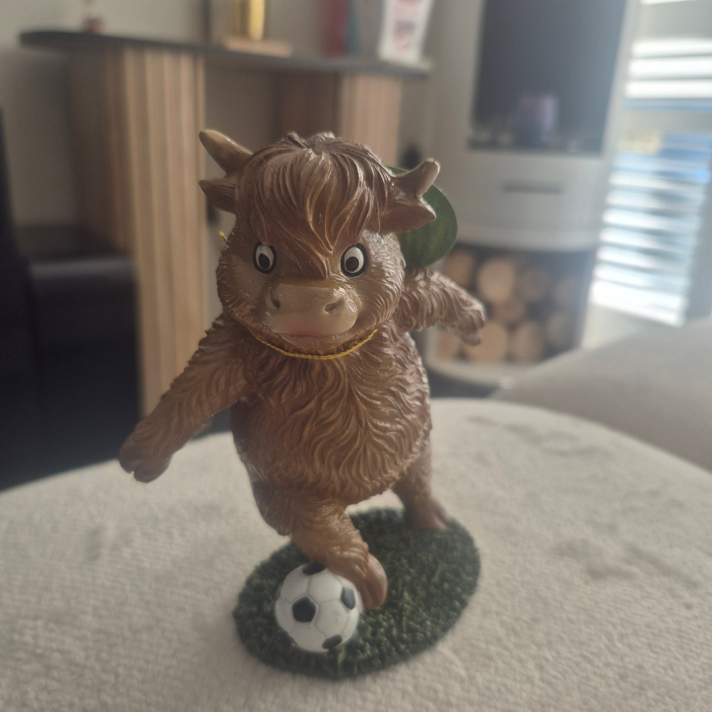 Football Highland cow