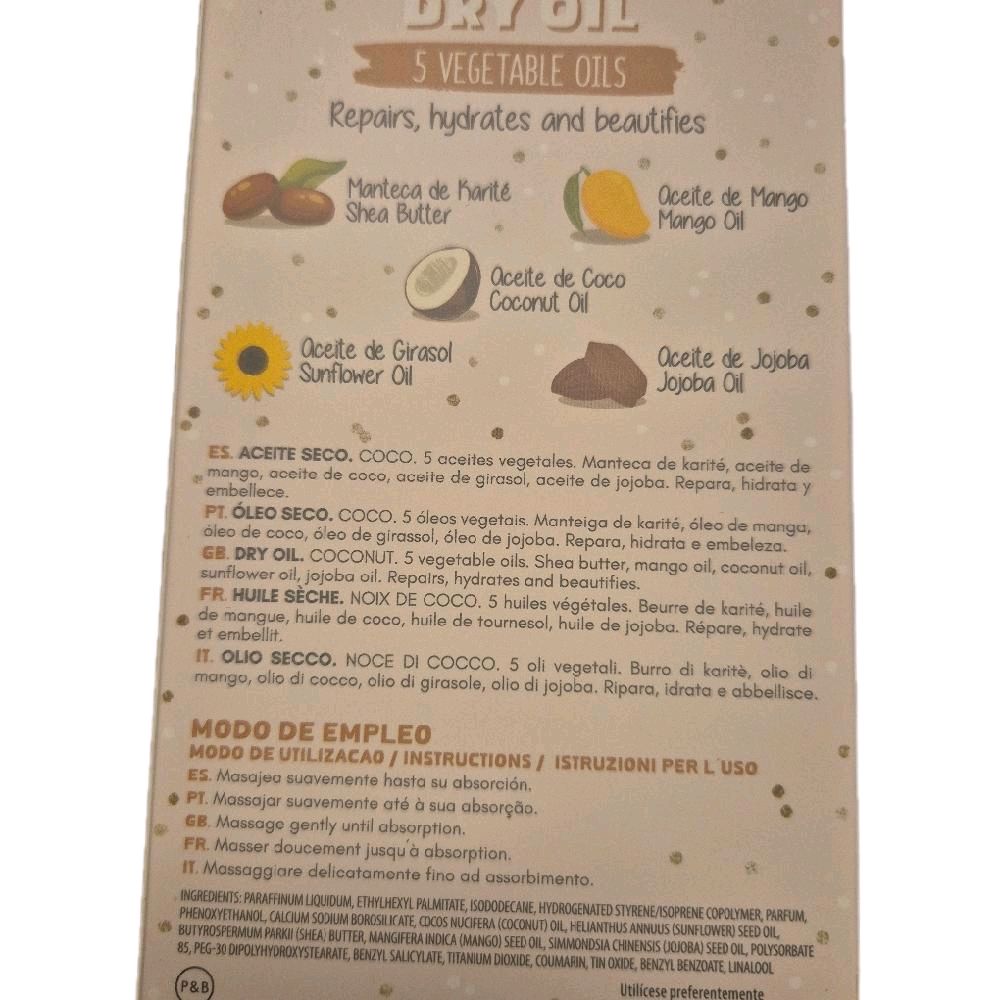 The Fruit Company Coconut Dry Oil - 50ml - Body Care, Aroma Comfort Vegan