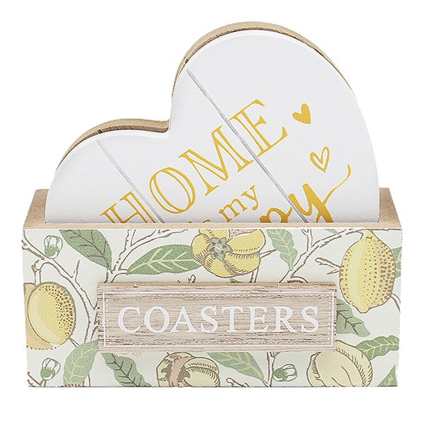 William Morris Fruits Wooden Set of Coasters