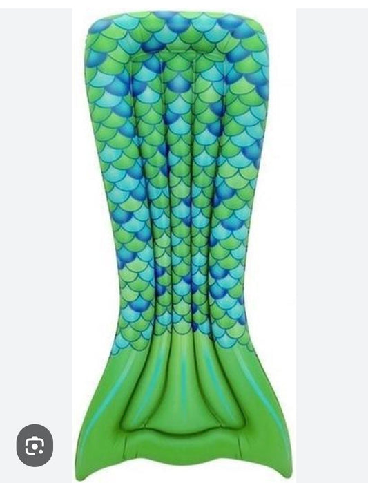 Inflatable mermaid tail