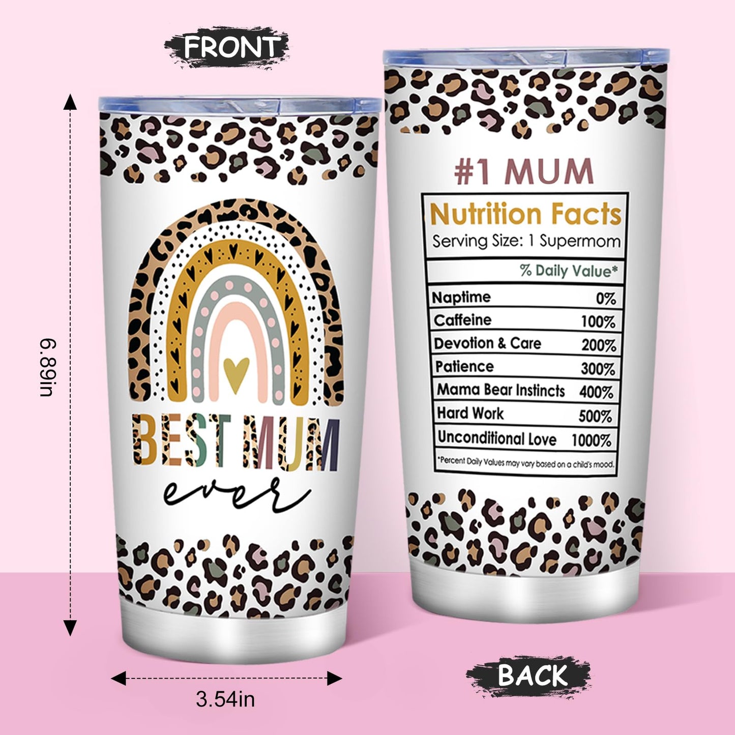 Best Mum Ever Gift Box with Tumbler, candle and more