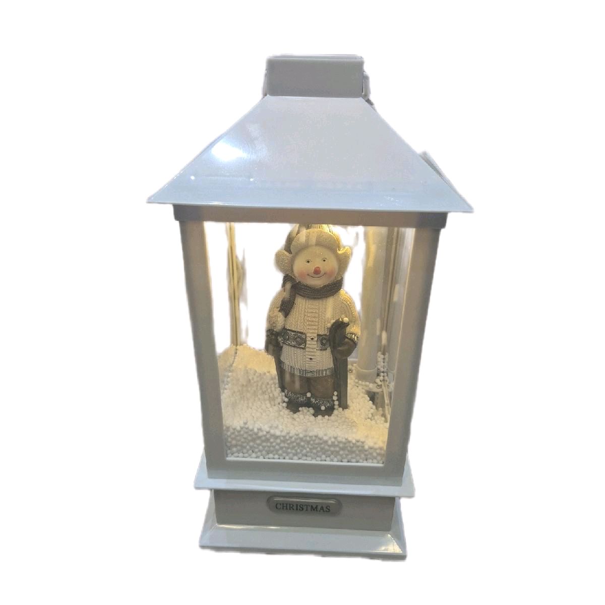 Snowman Snowing Christmas Lantern Decoration
