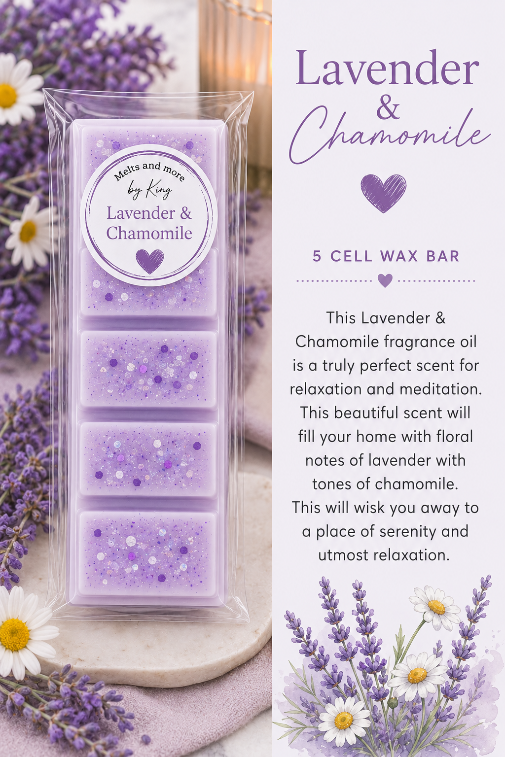 Wax Melt Bars for Home Fragrance 50g