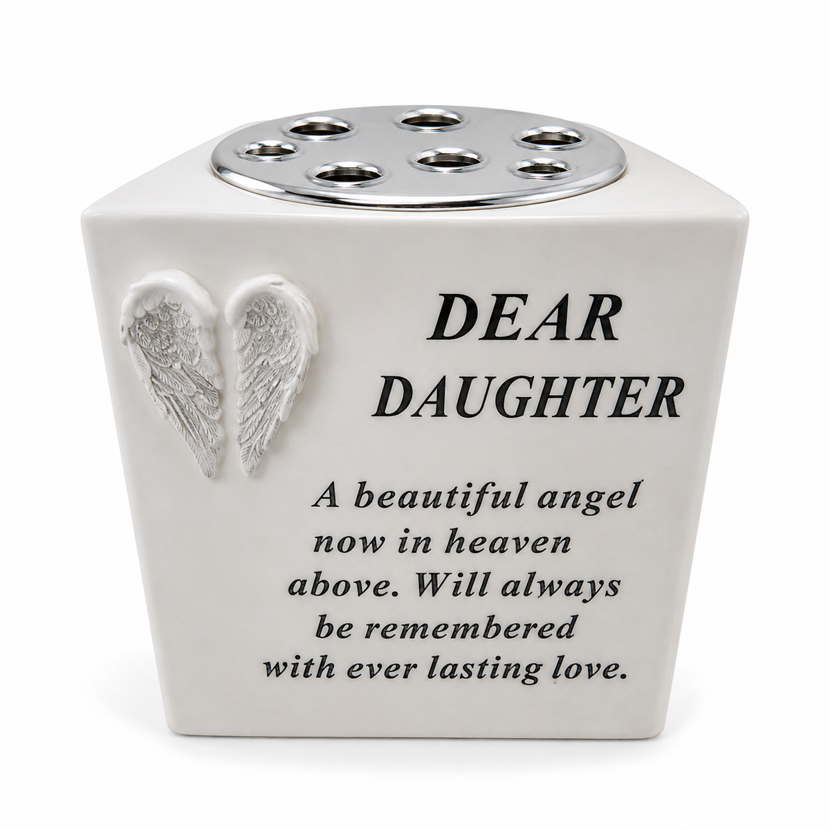 Daughter Graveside Flower Vase Cube
