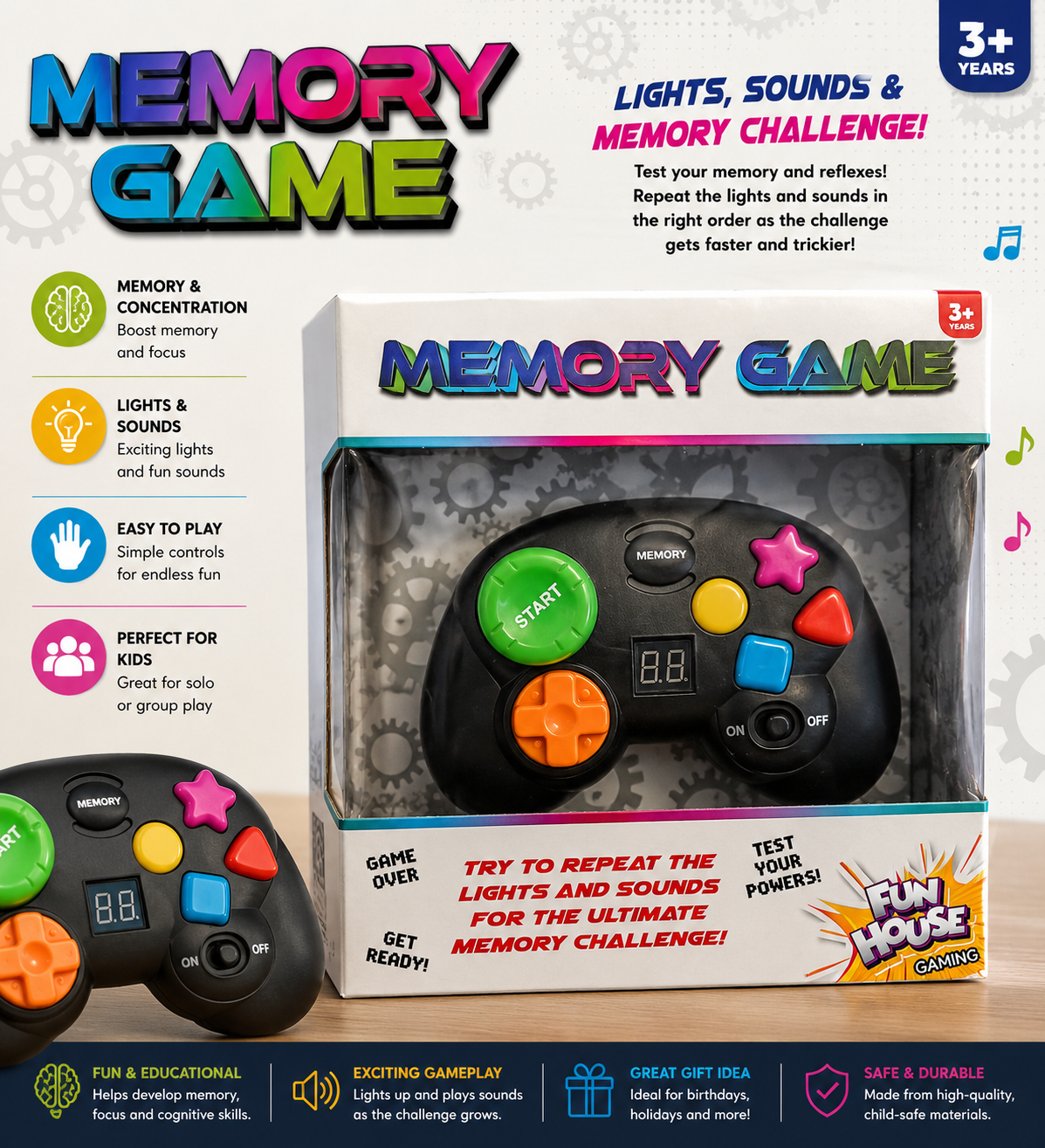 Funhouse Gaming Memory Game