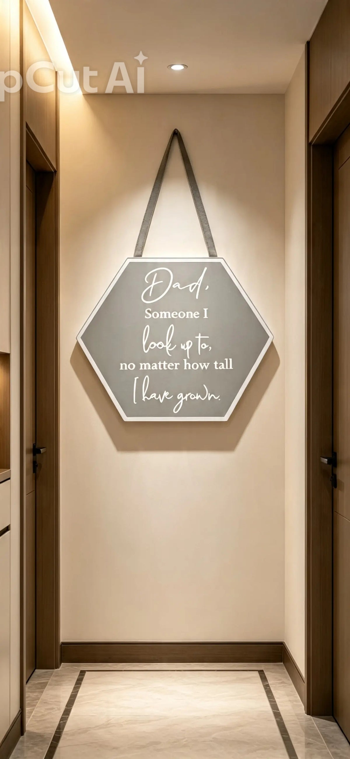 Reflections Plaque - Hangable Dad Perfect Gift for Father's Day Wall Decor Decorative Signs