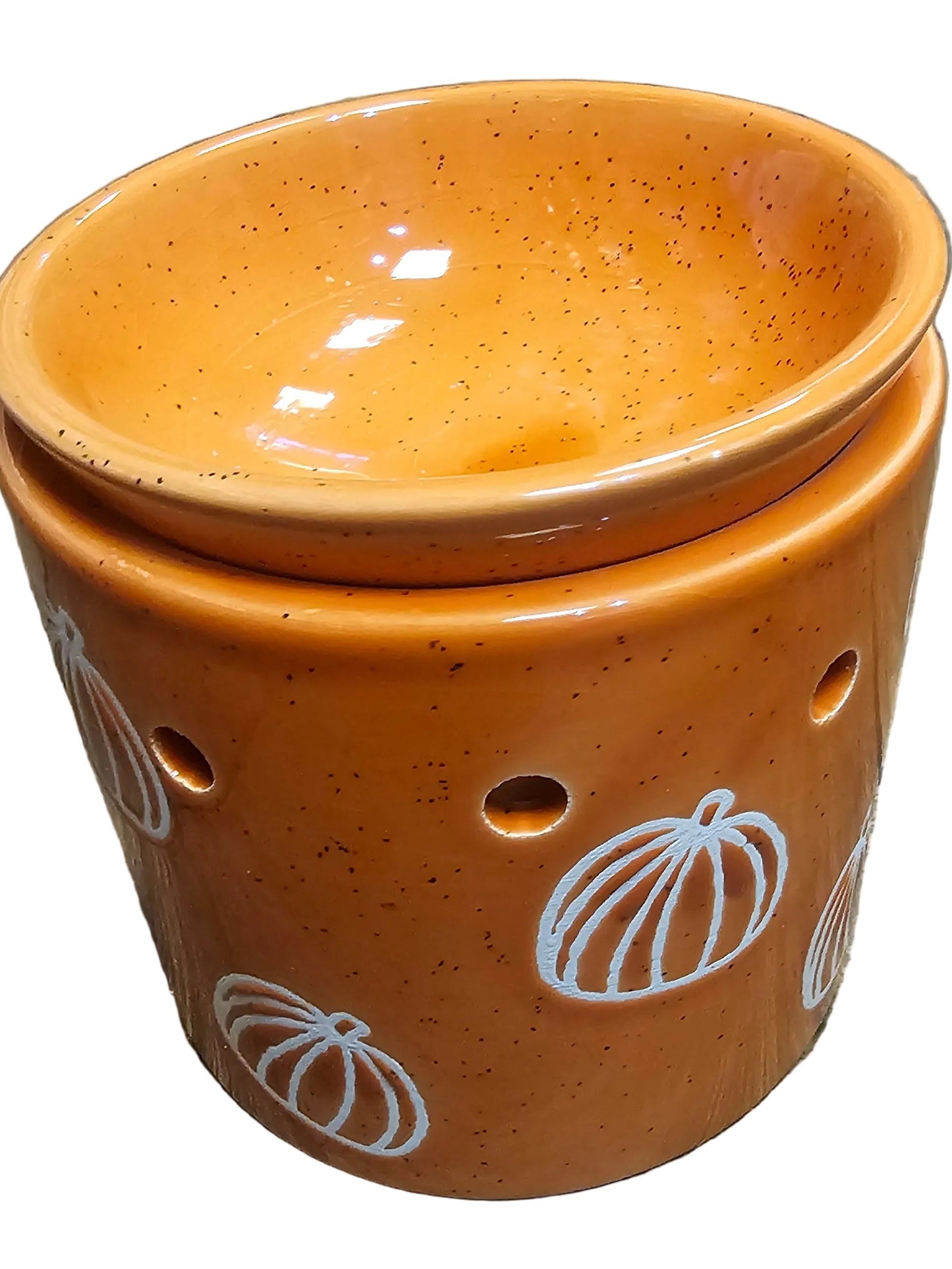 Pumpkin Print Ceramic Wax Melt Burner