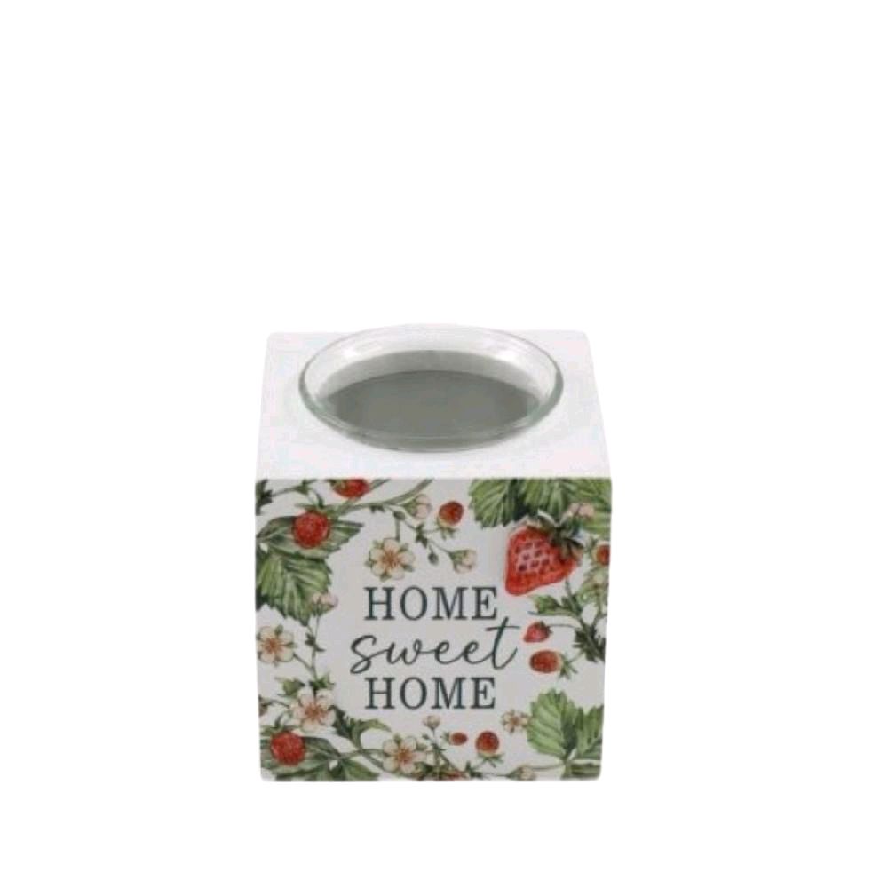 Small Strawberry Tea Light Holder 8cm - Decorative Ornaments for Home Decor Gift Wooden